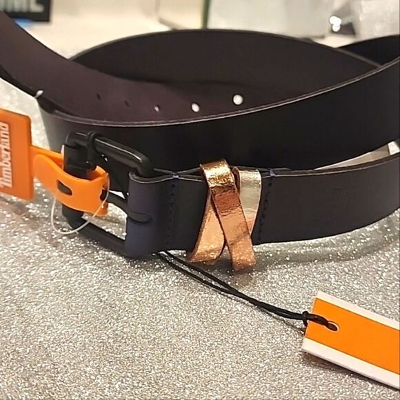 Timberland Leather Cross Keeper Belt main image 5